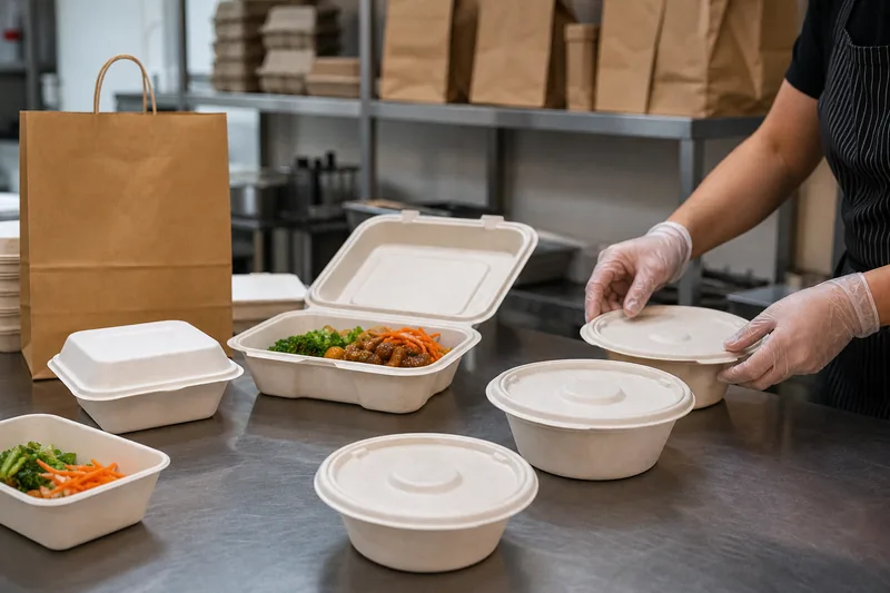 Cloud kitchen packaging setup