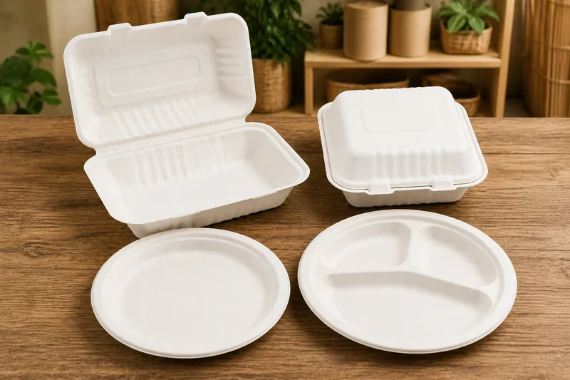 Bagasse Plates and Clamshells