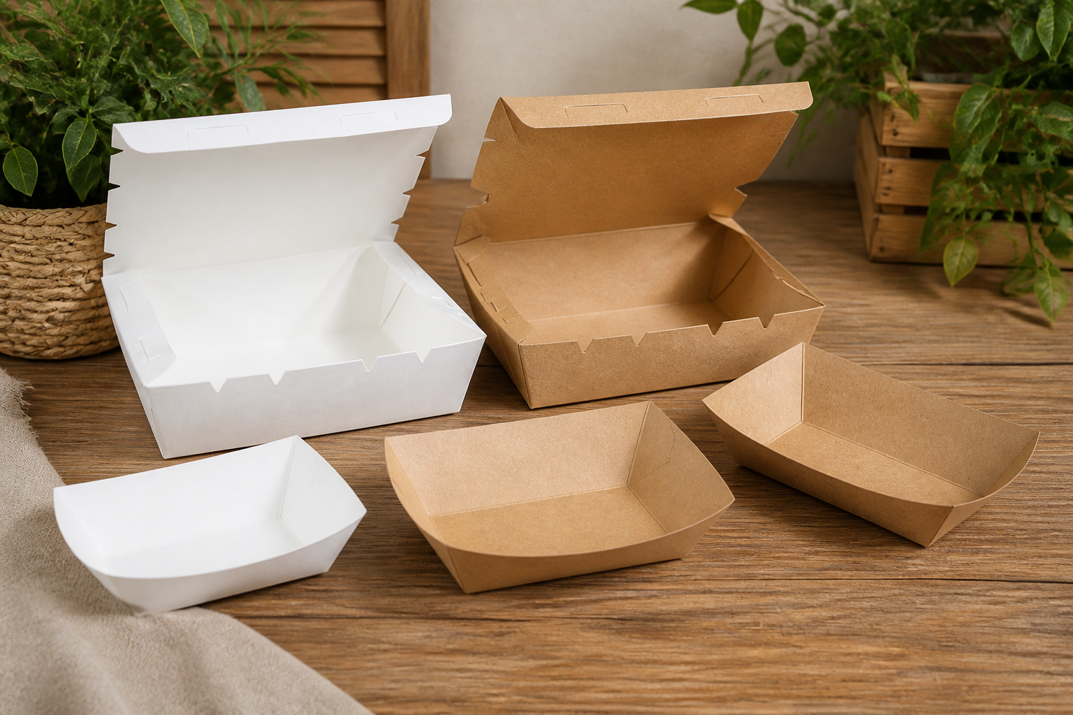 Food Boxes and Boat Trays